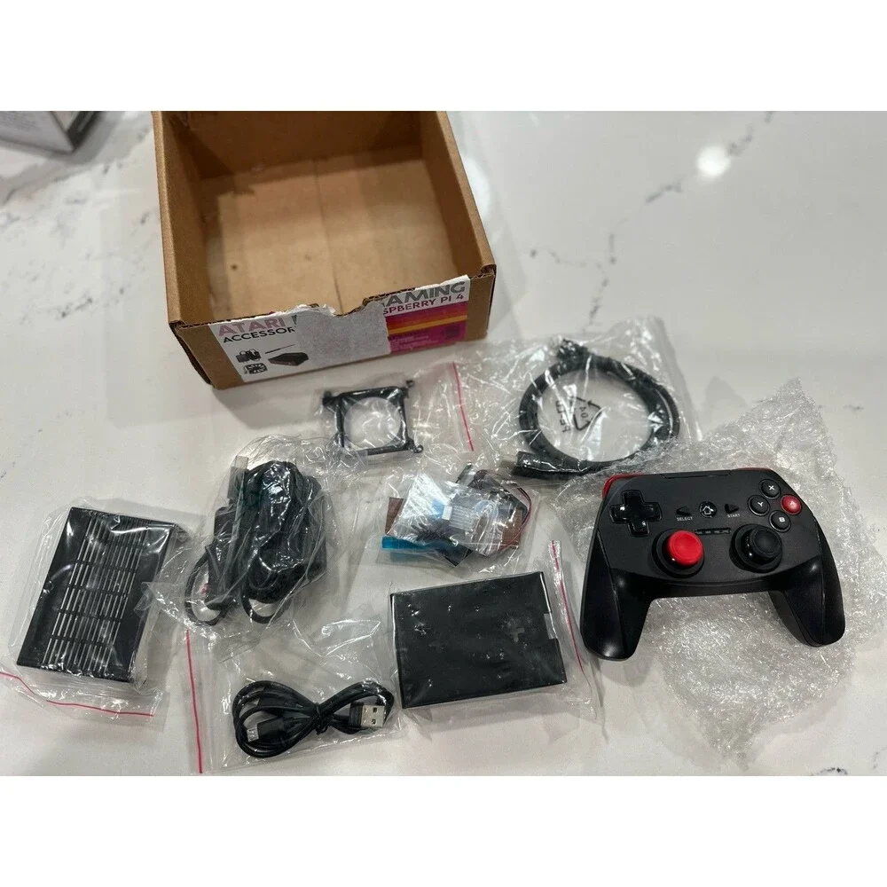 Micro Center Atari Retro Gaming Accessory Kit for Raspberry Pi 4 - Wireless RF